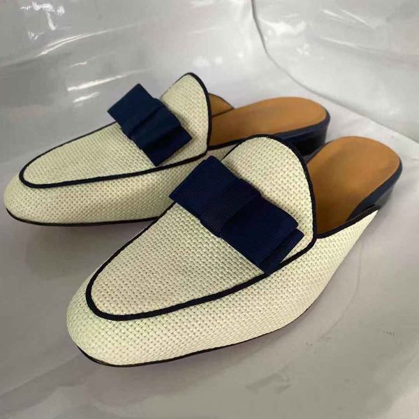 butterfly knot loafers beige woven pattern summer casual shoes handmade slip on flats mules shoes men slippers shoes, Black
butterfly knot loafers beige woven pattern summer casual shoes handmade slip on flats mules shoes men slippers shoes, Black