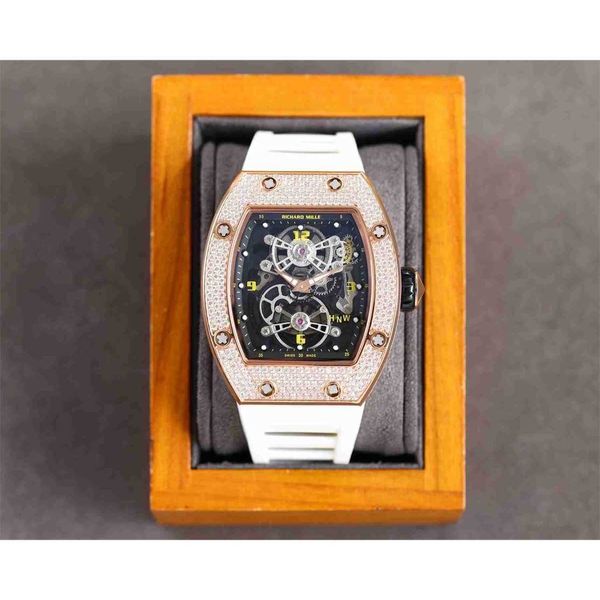 diamond luxury mens movement watches rm17-01 r i c h a r d hollow tourbillon designer 5wz1 new high-end quality iced out montre wrist watch, Slivery;brown
diamond luxury mens movement watches rm17-01 r i c h a r d hollow tourbillon designer 5wz1 new high-end quality iced out montre wrist watch, Slivery;brown