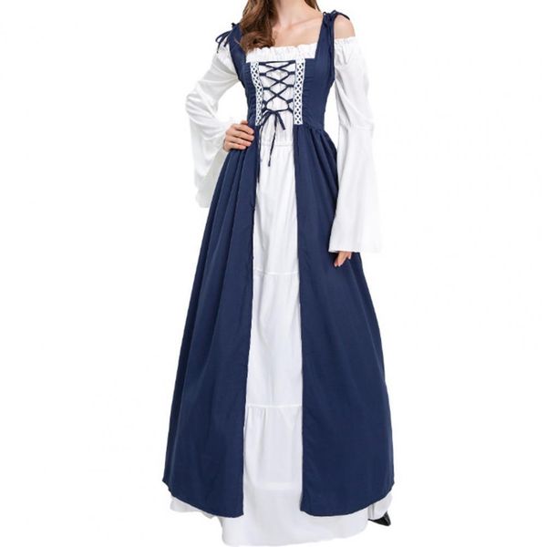 dresses women celtics medieval floor length dress cosplay costumes carnival middle ages stage performance gothic court victoria dresses, White;black
dresses women celtics medieval floor length dress cosplay costumes carnival middle ages stage performance gothic court victoria dresses, White;black