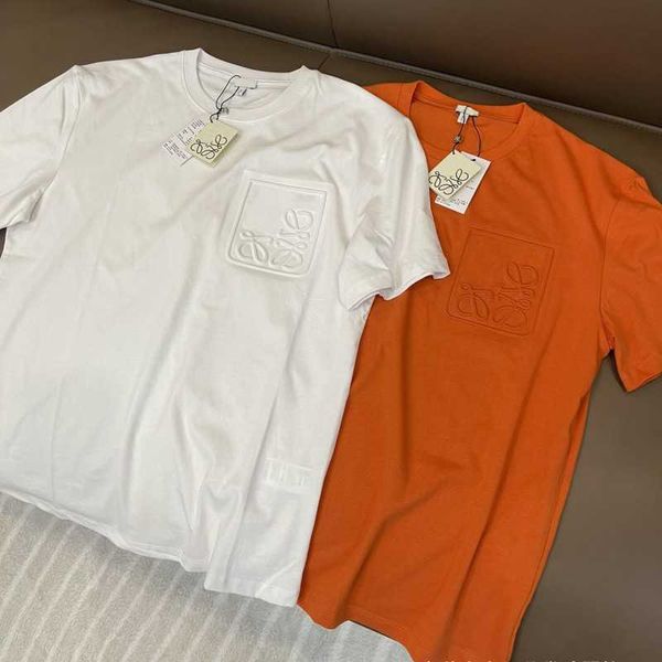 high version lo * luo family 3d embossed short sleeved 23 summer new simple round neck t-shirt casual, White
high version lo * luo family 3d embossed short sleeved 23 summer new simple round neck t-shirt casual, White