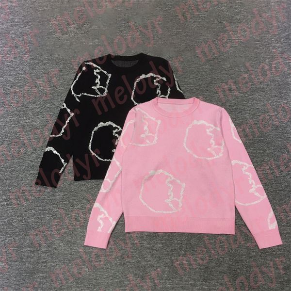 flower print sweater women long sleeve knitted tees spring autumn warm sweaters knits women clothing, White;black
flower print sweater women long sleeve knitted tees spring autumn warm sweaters knits women clothing, White;black