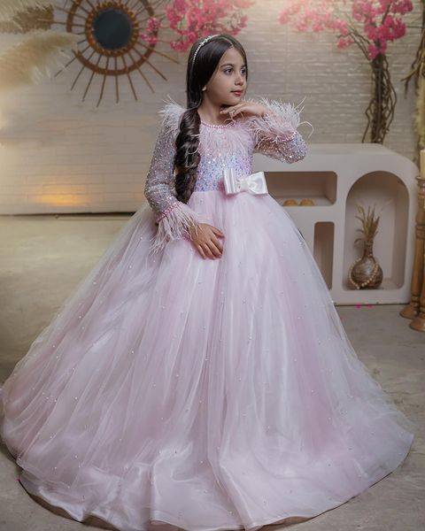 pink pearl feather flower girls dresses for weddings ball gown birthday children dress girl pageant gowns, White;blue
pink pearl feather flower girls dresses for weddings ball gown birthday children dress girl pageant gowns, White;blue