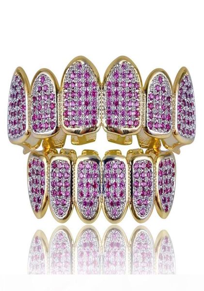 new custom fit hip hop gold teeth grillz caps micro pave fuchsia cubic zirconia bottom grills set for christmas gift women2036164, Black
new custom fit hip hop gold teeth grillz caps micro pave fuchsia cubic zirconia bottom grills set for christmas gift women2036164, Black