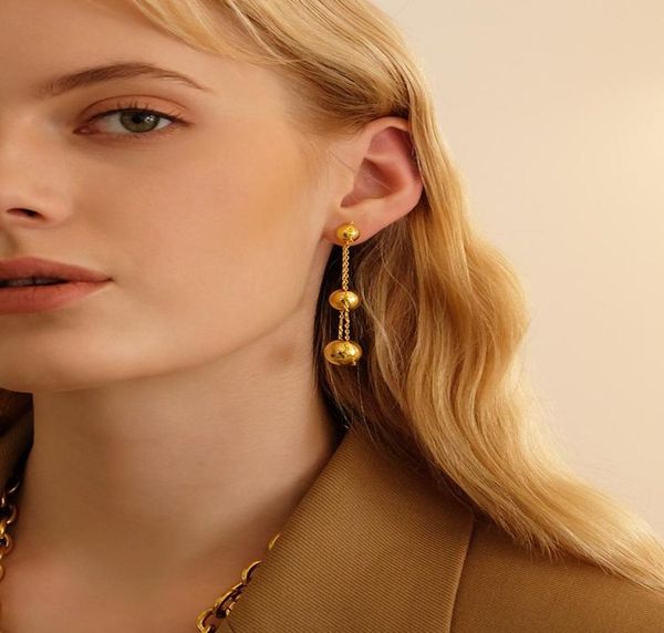 brass with 18k gold tripe ball chain tassel drop earrings women jewelry punk party gown runway rare south korean japan boho6703803, Silver
brass with 18k gold tripe ball chain tassel drop earrings women jewelry punk party gown runway rare south korean japan boho6703803, Silver
