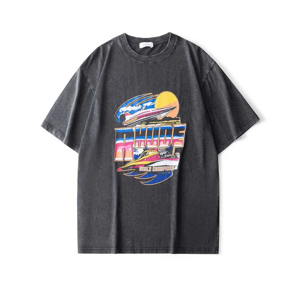 men's t-shirts rhude sunset champion yacht wash t-shirt american summer unisex, White;black
men's t-shirts rhude sunset champion yacht wash t-shirt american summer unisex, White;black