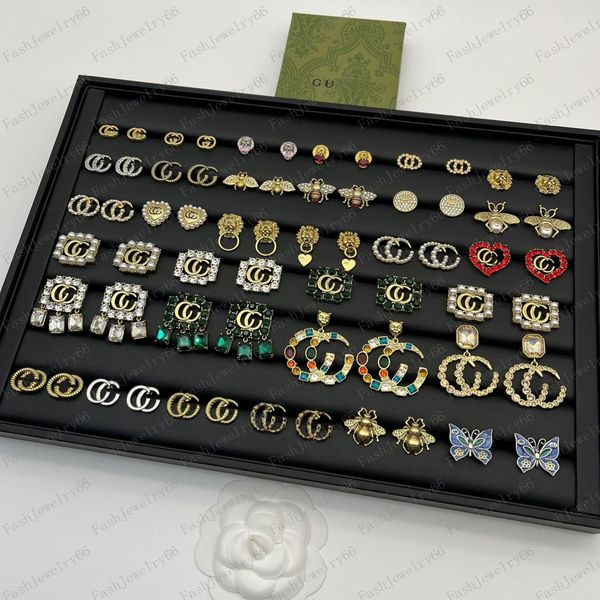 luxury g letters designer brand stud earrings retro vintage copper colorful crystal stone ear rings jewelry for women party with gift box pa, Golden;silver
luxury g letters designer brand stud earrings retro vintage copper colorful crystal stone ear rings jewelry for women party with gift box pa, Golden;silver