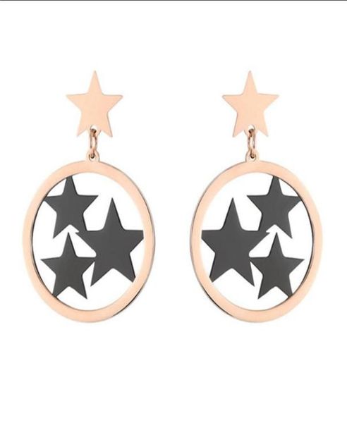 stud 316l stainless steel hollow round four gold black star earrings titanium female rose no fade8497781, Golden;silver
stud 316l stainless steel hollow round four gold black star earrings titanium female rose no fade8497781, Golden;silver