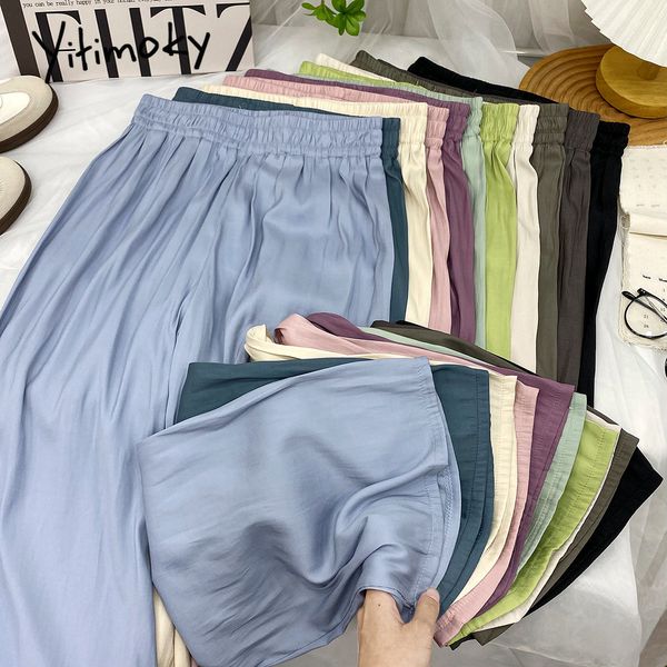 men's shorts summer wide leg pants for women high waisted elastic band straight y2k 2023 fahsion causal loose sweatpants 230625, White;black
men's shorts summer wide leg pants for women high waisted elastic band straight y2k 2023 fahsion causal loose sweatpants 230625, White;black