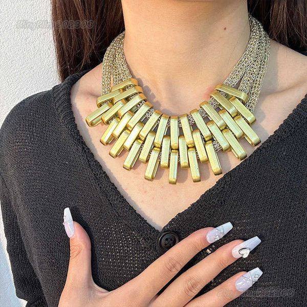chain oversized exaggerated necklace women's bohemian multi-layer clavicle chain accessories locket necklaces chains for women druzy hi, Silver
chain oversized exaggerated necklace women's bohemian multi-layer clavicle chain accessories locket necklaces chains for women druzy hi, Silver
