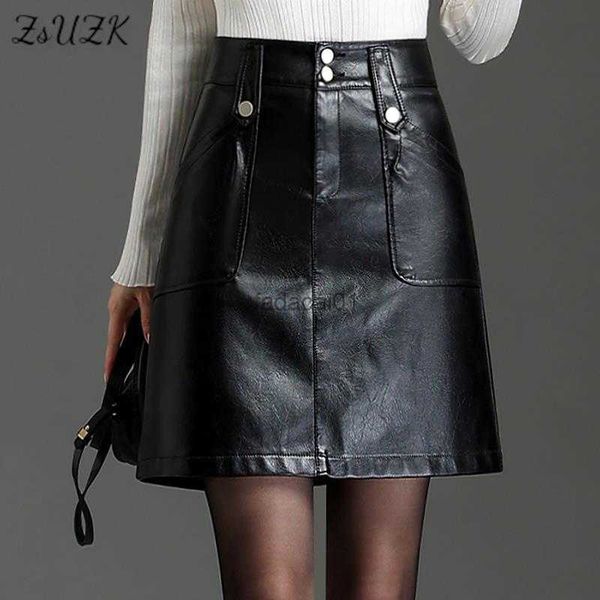zuzk women pu leather mini skirt new fall winter high waist office lady simple elegant short bodycon straight skirt l230621, Black
zuzk women pu leather mini skirt new fall winter high waist office lady simple elegant short bodycon straight skirt l230621, Black
