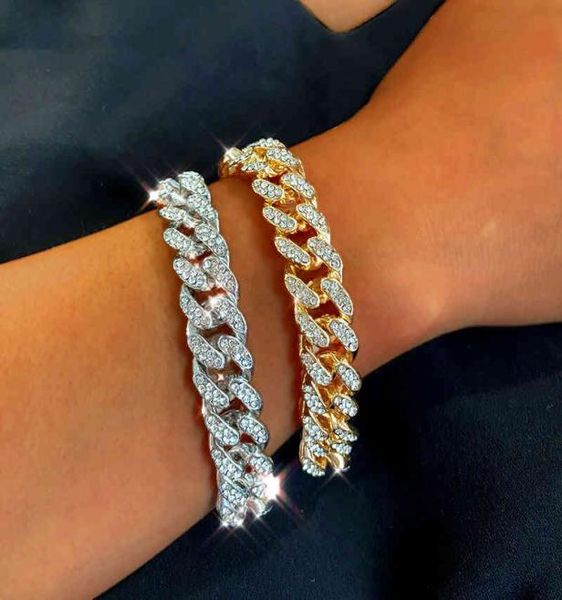 new fashion luxury 12mm iced out cuban link chain bracelet for women men gold silver color bling rhinestone jewelry5062685, Golden;silver
new fashion luxury 12mm iced out cuban link chain bracelet for women men gold silver color bling rhinestone jewelry5062685, Golden;silver