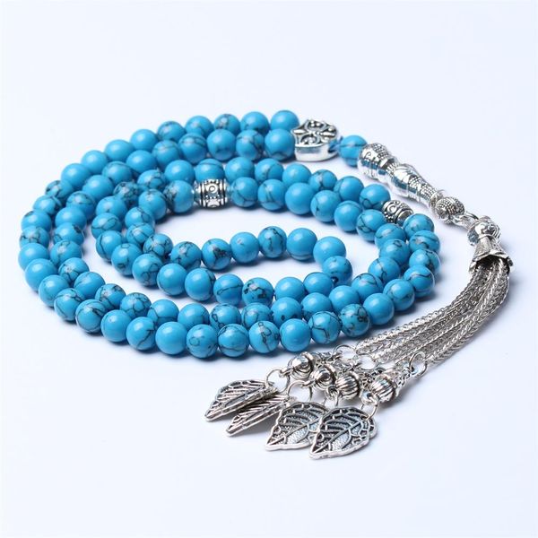 bangle muslim rosary 99 beads blue turquoise synthetic stone tasbih silver leaf tassel subha islamic tespih prayer beads, Black
bangle muslim rosary 99 beads blue turquoise synthetic stone tasbih silver leaf tassel subha islamic tespih prayer beads, Black