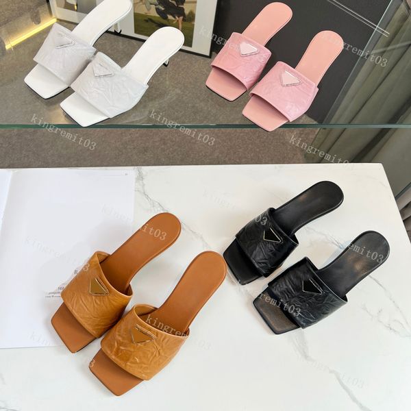 designer sandals women rubber sandal triangle metal embellished slipper chunky heel slides summer flip flops antiqued nappa slide, Black
designer sandals women rubber sandal triangle metal embellished slipper chunky heel slides summer flip flops antiqued nappa slide, Black
