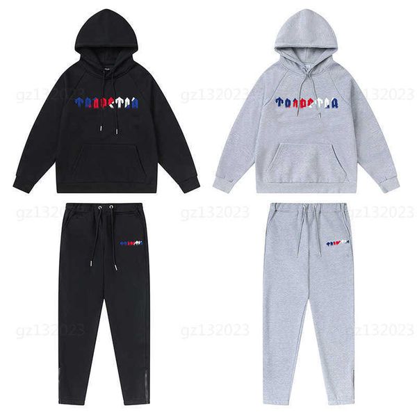 mens pants two piece set trapstarr suit rainbow gradient letters towel embroidery loose casual couples hooded sweatshirt pants tracksuit set, Gray
mens pants two piece set trapstarr suit rainbow gradient letters towel embroidery loose casual couples hooded sweatshirt pants tracksuit set, Gray