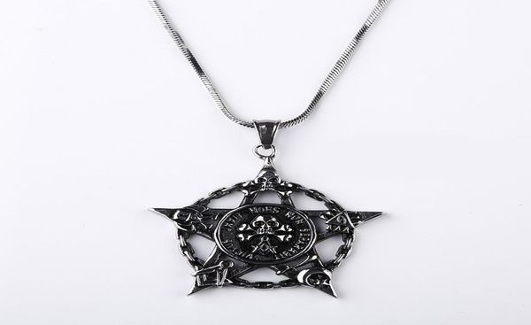 2018 punk titanium pendants cool pentagram skull pendant necklace for men gothic style hexagram necklace jewelry d719l7916487, Silver
2018 punk titanium pendants cool pentagram skull pendant necklace for men gothic style hexagram necklace jewelry d719l7916487, Silver