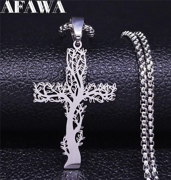 fashion jewelrynecklace stainless steel tree of life cross pendant necklace silver color men women aesthetic necklace jewelry arbo1697328
fashion jewelrynecklace stainless steel tree of life cross pendant necklace silver color men women aesthetic necklace jewelry arbo1697328