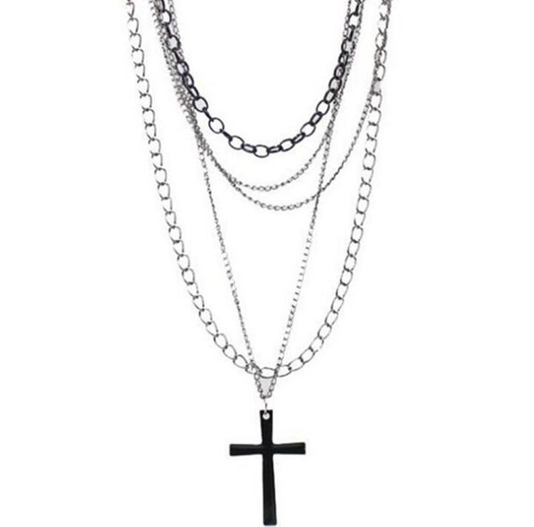 design fashion hip hop vintage multi layer chain black cross necklaces pendants gothic long choker for women punk jewelry party gi7132179, Silver
design fashion hip hop vintage multi layer chain black cross necklaces pendants gothic long choker for women punk jewelry party gi7132179, Silver