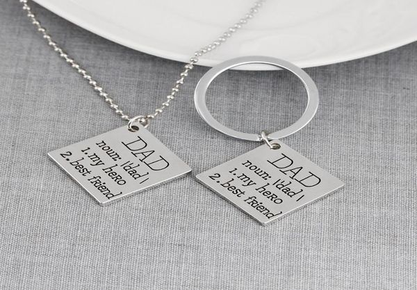 love dad my hero friend tag pendant necklace key ring letter father son daughter chain fashion jewelry will and sandy8606773, Silver
love dad my hero friend tag pendant necklace key ring letter father son daughter chain fashion jewelry will and sandy8606773, Silver