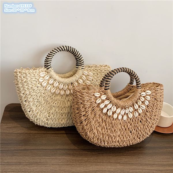 factory wholesale ladies shoulder bags 2 colors summer seaside holiday woven beach bag street trend hollow crochet woven handbag large shell
factory wholesale ladies shoulder bags 2 colors summer seaside holiday woven beach bag street trend hollow crochet woven handbag large shell