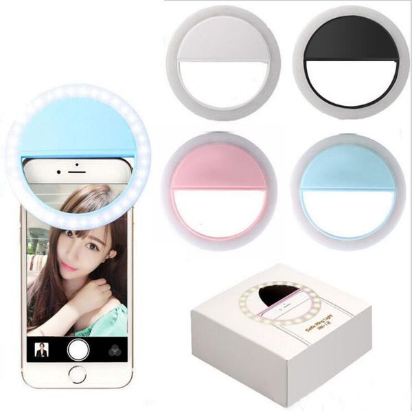 Image of Charging LED flash beauty fill selfie lamp outdoor ring light rechargeable for all mobile phone Samsung iphone