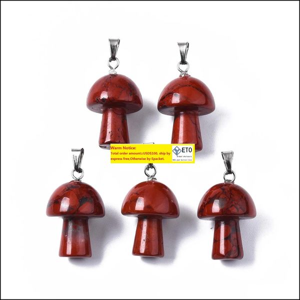 pendant necklaces natural stone carving mushroom shape reiki healing crystal tiger eye rose quartz amethyst agate ave baby dhfet, Silver
pendant necklaces natural stone carving mushroom shape reiki healing crystal tiger eye rose quartz amethyst agate ave baby dhfet, Silver