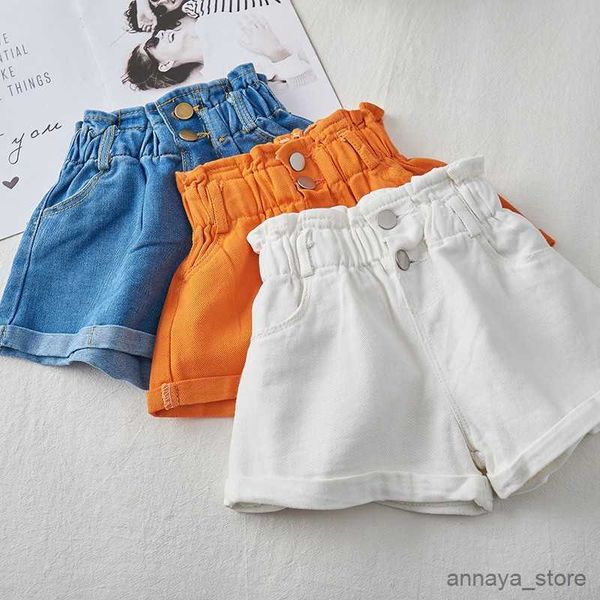 pantskirt 2023 summer shorts for girls high waist elastic toddler girls teenage children's hem fashion blue white kids pant r230626 
pantskirt 2023 summer shorts for girls high waist elastic toddler girls teenage children's hem fashion blue white kids pant r230626