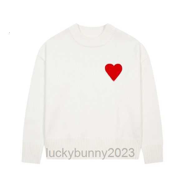 amis paris fashion mens designer amies knitted sweater embroidered red heart solid color big love round neck sweaters for men and women 8nan, White;black
amis paris fashion mens designer amies knitted sweater embroidered red heart solid color big love round neck sweaters for men and women 8nan, White;black