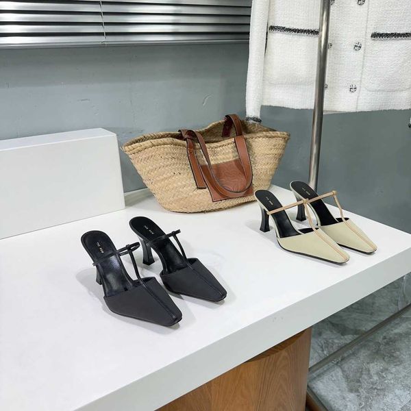 the row the row french new niche brand baotou back empty cowhide high heeled sandals casual commuting women's shoes, Black
the row the row french new niche brand baotou back empty cowhide high heeled sandals casual commuting women's shoes, Black