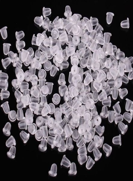 100x clear soft plastic silicone rubber earring backs sers earstud earring plugs back caps clear lock ser earnut findings 5497856, White
100x clear soft plastic silicone rubber earring backs sers earstud earring plugs back caps clear lock ser earnut findings 5497856, White