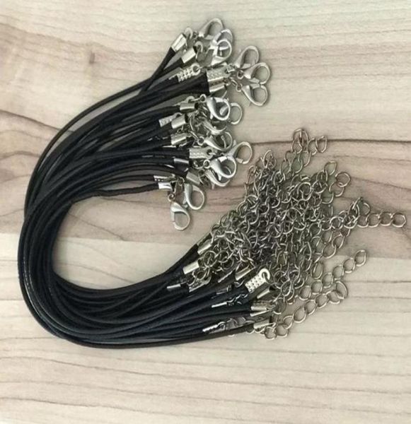 epack200pcs 1.5mm black wax leather bracelets beading cord string rope wire 18cm+5cm extender chain lobster clasp diy3822862, White;red
epack200pcs 1.5mm black wax leather bracelets beading cord string rope wire 18cm+5cm extender chain lobster clasp diy3822862, White;red