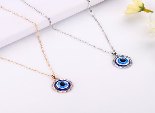 simple evil eye thin pendant women jewelry necklace turkish lucky fashion gold color choker chain round heart female friend gift8218878, Silver
simple evil eye thin pendant women jewelry necklace turkish lucky fashion gold color choker chain round heart female friend gift8218878, Silver