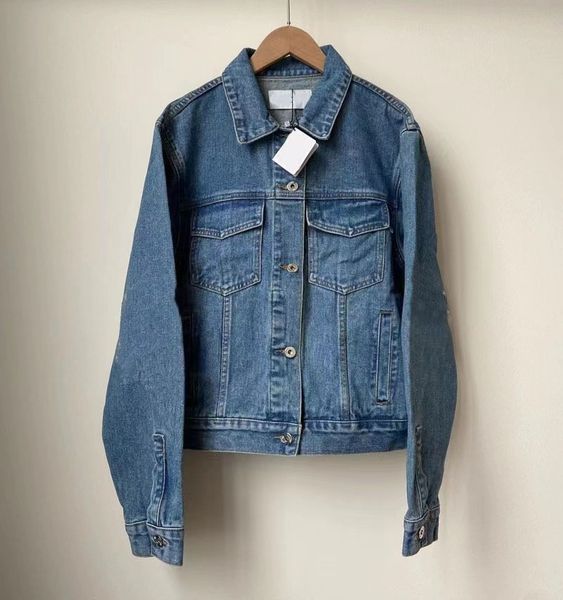 women jackets denim coat anagram button letters spring autumn style slim for lady outfit jeans outsize classic windbreaker coats veste femme, White
women jackets denim coat anagram button letters spring autumn style slim for lady outfit jeans outsize classic windbreaker coats veste femme, White