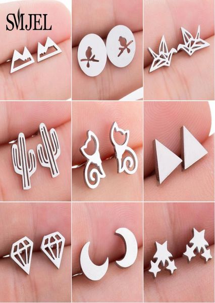 smjel cute animal stud earrings for women kids stainless steel jewelry cat moon star earings jewelry accessories gifts7262034, White
smjel cute animal stud earrings for women kids stainless steel jewelry cat moon star earings jewelry accessories gifts7262034, White
