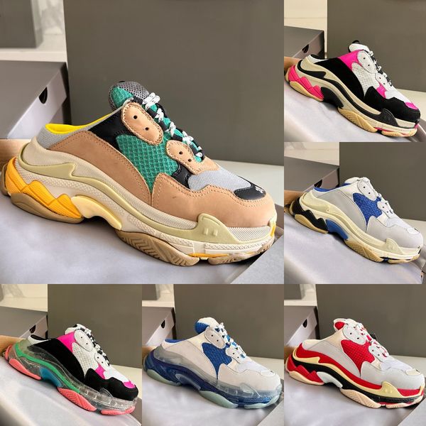 triple s mule sneaker designers women men casual shoes foam mesh lace-up leather trainer runner sneaker shoe, Black
triple s mule sneaker designers women men casual shoes foam mesh lace-up leather trainer runner sneaker shoe, Black