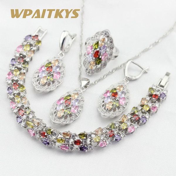 necklace multicolor stones cz silver color jewelry sets for women charms necklace pendant bracelets drop earrings rings gift box
necklace multicolor stones cz silver color jewelry sets for women charms necklace pendant bracelets drop earrings rings gift box
