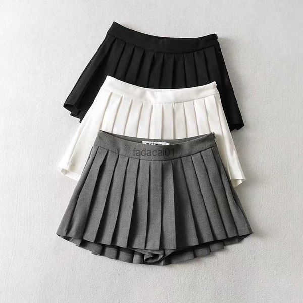 summer high waist skirts womens mini skirts vintage pleated skirt korean tennis skirts short white black l230621
summer high waist skirts womens mini skirts vintage pleated skirt korean tennis skirts short white black l230621