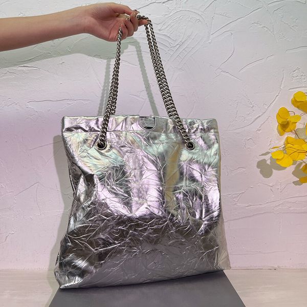 fashion trash bag pleated chain bag tote bag shoulder handbags designer underarm bag purse women commuter bag real leather silvery locomotiv
fashion trash bag pleated chain bag tote bag shoulder handbags designer underarm bag purse women commuter bag real leather silvery locomotiv