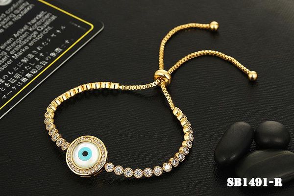 bangle fashion jewelry copper mosaic full stone box chain can adjust size big shell with eye classic lady girl bracelet, Black
bangle fashion jewelry copper mosaic full stone box chain can adjust size big shell with eye classic lady girl bracelet, Black