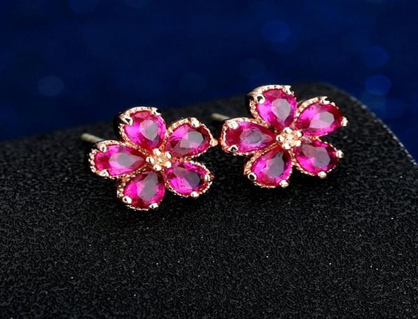 new red flower stud earings for girls summer daily wearing wedding party bijoux accessories rose gold plated piercing earring jewe4824575, Golden;silver
new red flower stud earings for girls summer daily wearing wedding party bijoux accessories rose gold plated piercing earring jewe4824575, Golden;silver