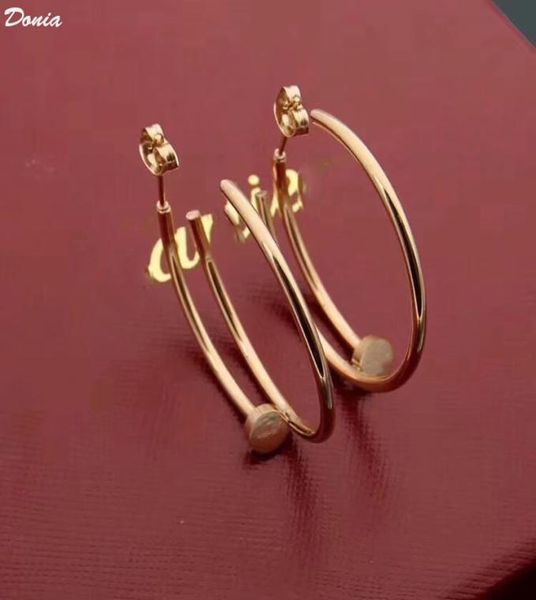 donia jewelry luxury stud european and american fashion nail titanium steel threecolor creative designer earring gift with box4603820, Golden;silver
donia jewelry luxury stud european and american fashion nail titanium steel threecolor creative designer earring gift with box4603820, Golden;silver