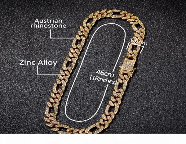 18k gold plated figaro cuban chain iced out full rhinestone 13mm alloy heavy miami cuban link chain bracelets necklace8859752, Black
18k gold plated figaro cuban chain iced out full rhinestone 13mm alloy heavy miami cuban link chain bracelets necklace8859752, Black