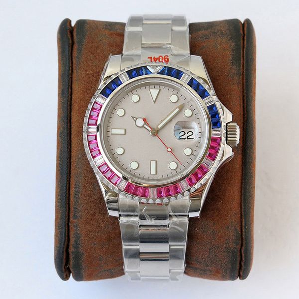 diamond mens watch automatic mechanical 2824 movement watches 40mm case with diamond business luminous wristwatch 904l stainless steel montr, Slivery;brown
diamond mens watch automatic mechanical 2824 movement watches 40mm case with diamond business luminous wristwatch 904l stainless steel montr, Slivery;brown