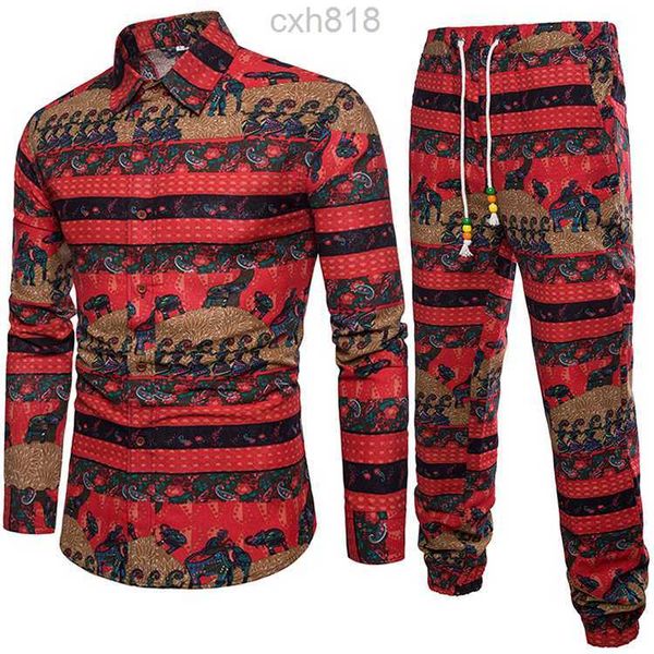 tracksuits vintage men print man clothing autumn wear long sleeve suit set long pants size -5xl, Gray
tracksuits vintage men print man clothing autumn wear long sleeve suit set long pants size -5xl, Gray