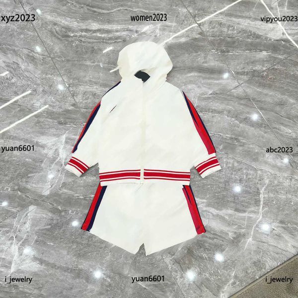 2023 baby clothes designer kids tracksuits 2pcs waistband design hooded long sleeved jacket and side striped shorts #multiple product, White
2023 baby clothes designer kids tracksuits 2pcs waistband design hooded long sleeved jacket and side striped shorts #multiple product, White