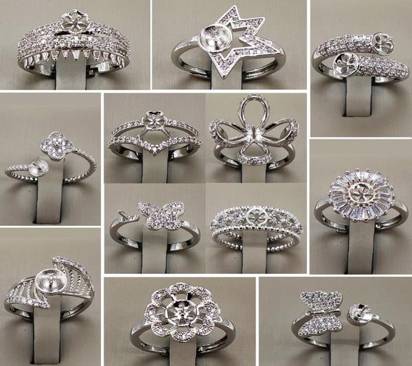 whole pearl ring settings zircon solid 925 silver ring settings 16 styles ring for women mounting rings adjustable blank diy j1070486, Slivery;crystal
whole pearl ring settings zircon solid 925 silver ring settings 16 styles ring for women mounting rings adjustable blank diy j1070486, Slivery;crystal