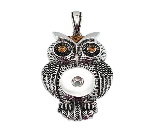 118 owl rhinestone 18mm snap button necklace pendant necklace interchangeable charm jewelry for women gift7463705, Silver
118 owl rhinestone 18mm snap button necklace pendant necklace interchangeable charm jewelry for women gift7463705, Silver