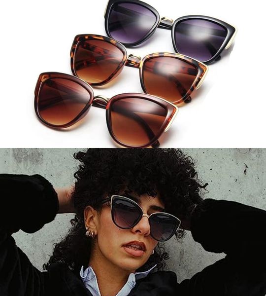 fashion retro cat eye sunglasses women's super large fashion sunglasses classic style uv protection with box, White;black
fashion retro cat eye sunglasses women's super large fashion sunglasses classic style uv protection with box, White;black