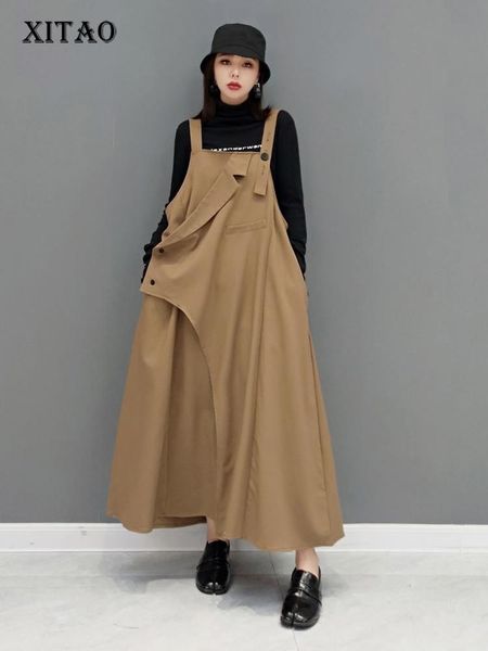 dresses xitao asymmetrical camisole dress fashion solid color personality square collar loose suspenders dress 2022 spring new gwj2791, Black;gray
dresses xitao asymmetrical camisole dress fashion solid color personality square collar loose suspenders dress 2022 spring new gwj2791, Black;gray