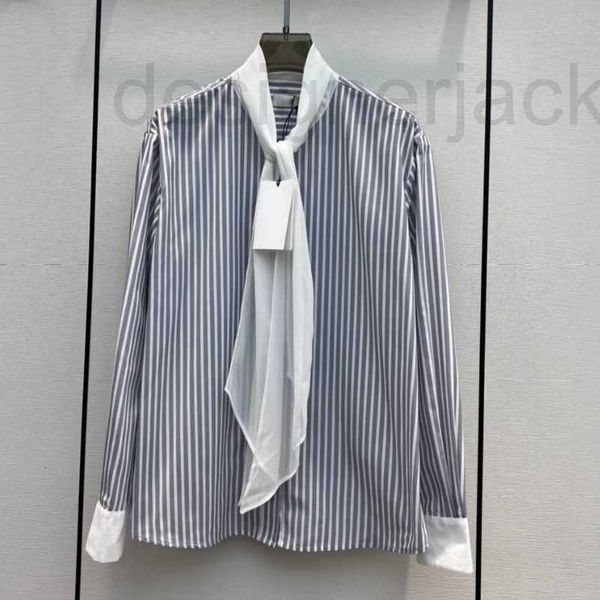 women's blouses & shirts designer cotton women crop with letter buttons runway high end luxury brand dress striped scarves collar shir, White
women's blouses & shirts designer cotton women crop with letter buttons runway high end luxury brand dress striped scarves collar shir, White