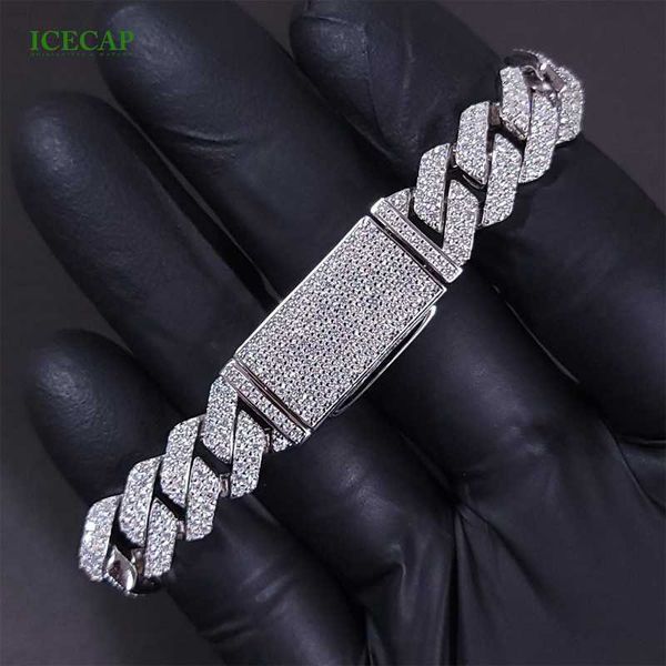 14mm 2 rows d color moissanite bracelets pass diamond tester 925 silver hip-hop style cuban bracelet
14mm 2 rows d color moissanite bracelets pass diamond tester 925 silver hip-hop style cuban bracelet
